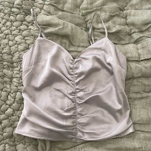 Abercrombie silver tank top